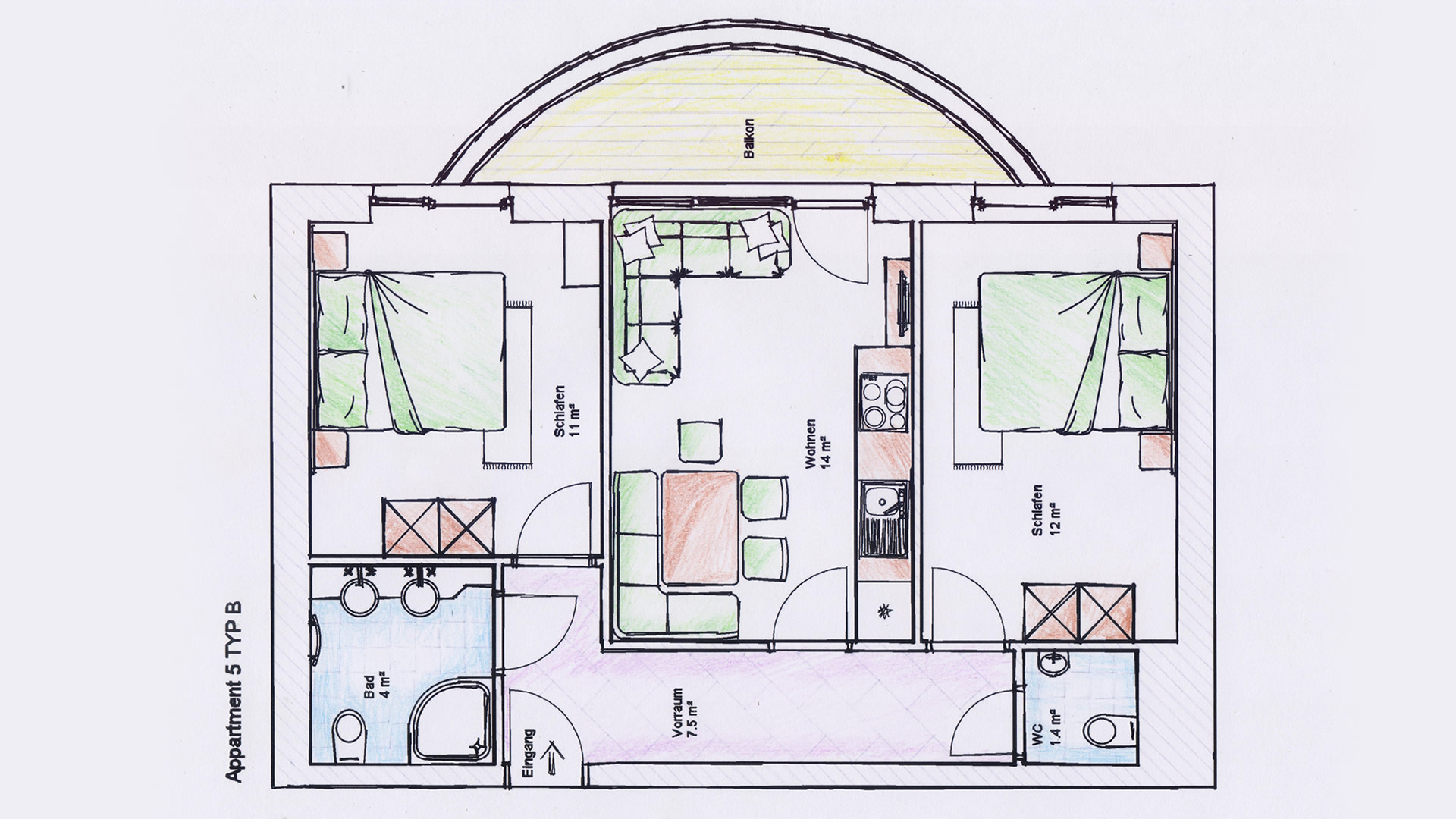 plan 4 appartements